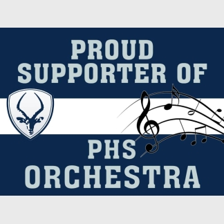 Poudre High School Orchestra yard sign