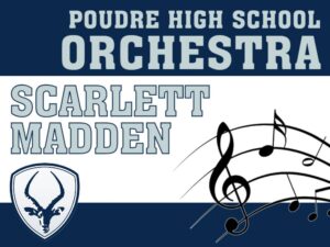 Poudre High School Orchestra yard sign