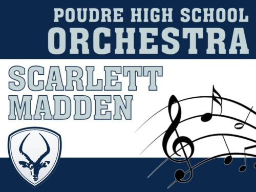 Poudre High School Orchestra yard sign