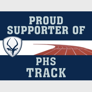 Poudre High School Track yard sign