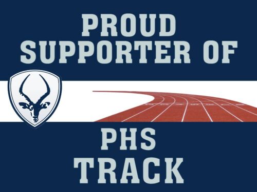 Poudre High School Track yard sign