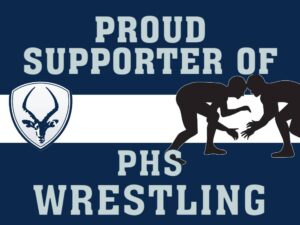 Poudre High School Wrestling yard sign