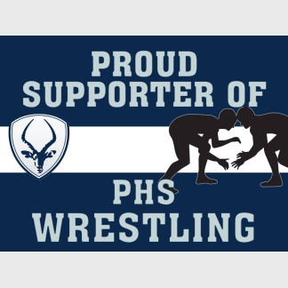 Poudre High School Wrestling yard sign
