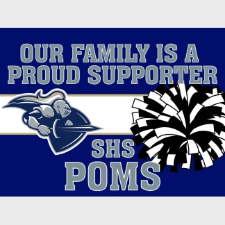 Severance High School Poms yard sign