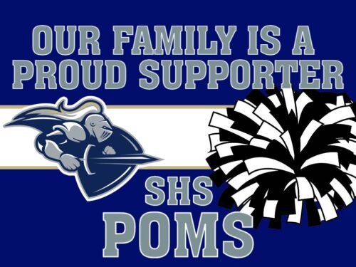 Severance High School Poms yard sign