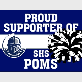 Severance High School Poms yard sign
