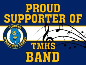 Timnath Middle High School Band yard sign