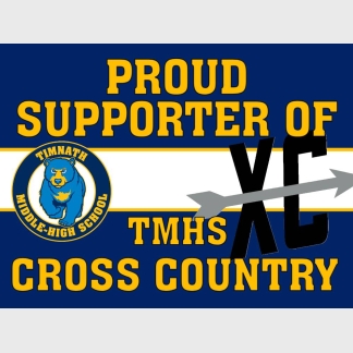 Timnath Middle High School Cross Country yard sign