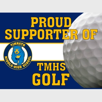 Timnath Middle High School Golf yard sign