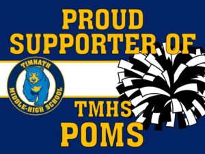 Timnath Middle High School Poms yard sign