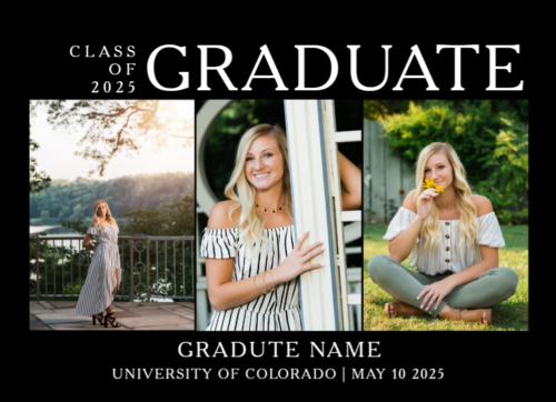 photo graduation announcement