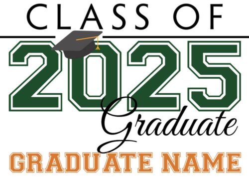 personalized graduation yard sign