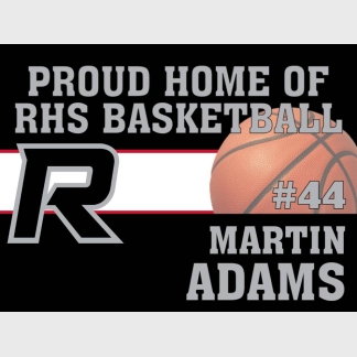 Roosevelt High School Basketball yard sign
