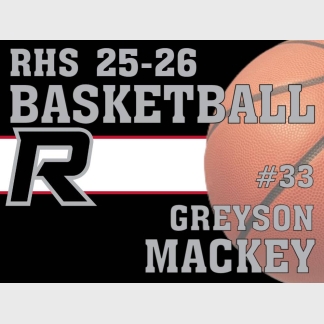 Roosevelt High School Basketball yard sign