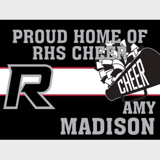 Roosevelt High School Cheer yard sign