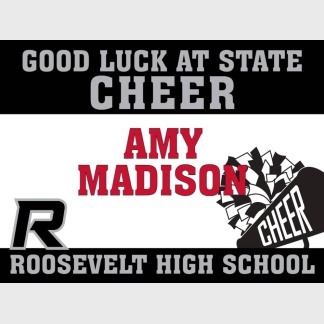Roosevelt High School Cheer yard sign