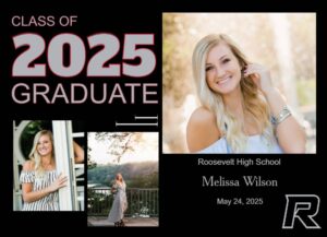 Roosevelt High School graduation announcement