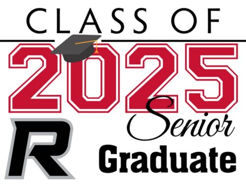 Roosevelt High School graduation yard signs