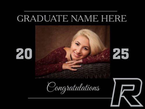 Roosevelt High School graduation yard sign