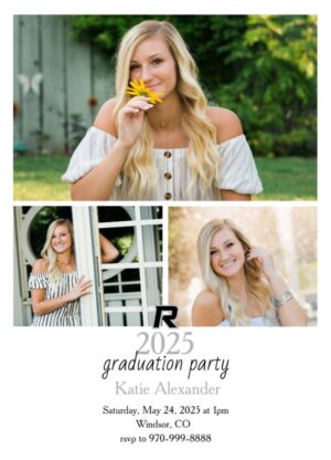 Roosevelt High School Graduation invitation