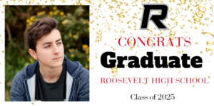 Roosevelt High School graduation banner