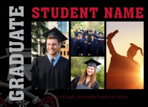 Roosevelt High School graduation announcement