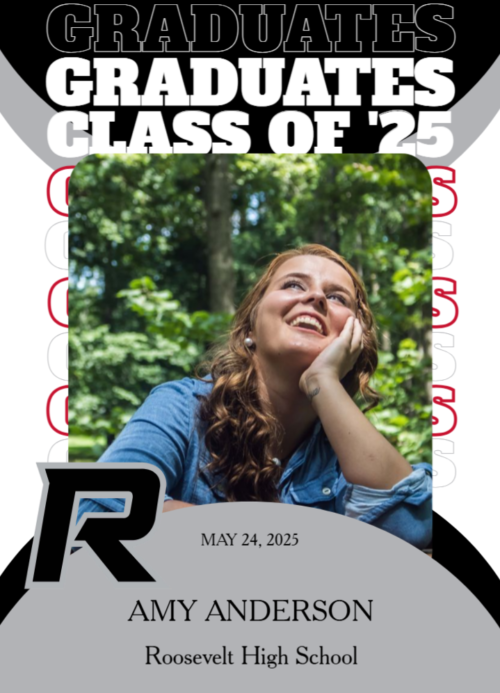 Roosevelt High School graduation announcement