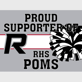 Roosevelt High School Poms yard sign