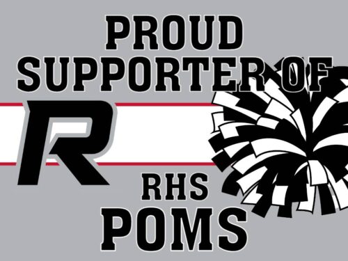 Roosevelt High School Poms yard sign