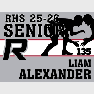 Roosevelt High School wrestling yard sign