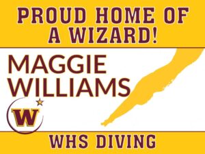 Windsor High School Diving Yard sign