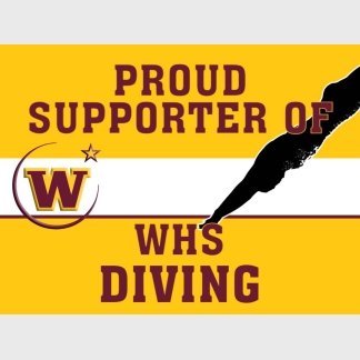 Windsor High School Diving Yard sign