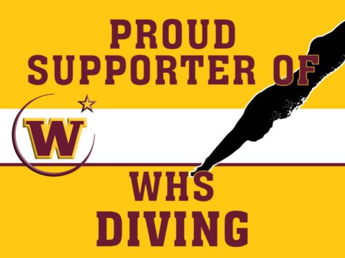 Windsor High School Diving Yard sign