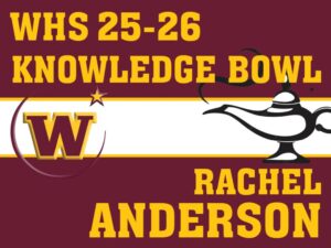 Windsor High School Knowledge Bowl yard sign