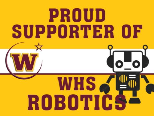 Windsor High School Robotics yard sign