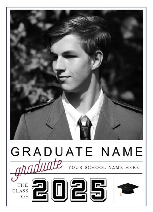 graduation photo announcement