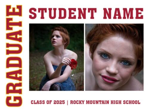 Rocky Mountain High School graduation yard sign