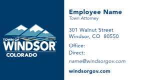 Town of Windsor Attorney business cards