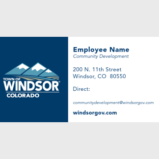 Town of Windsor business card