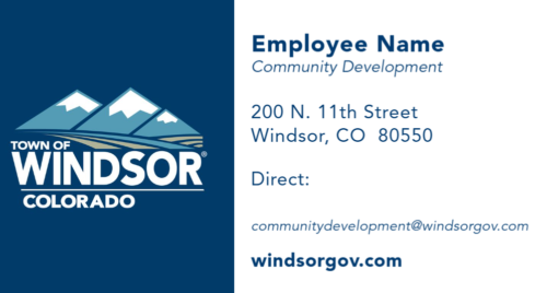 Town of Windsor business card