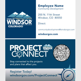 TOWN OF WINDSOR BUSINESS CARD