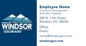 TOW ECONOMIC DEVELOPMENT BUSINESS CARD