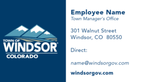 Town of Windsor business card