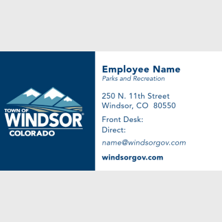 TOW Parks and Recreation Business Card