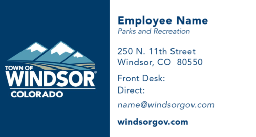 TOW Parks and Recreation Business Card