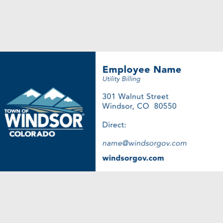Town of Windsor business card