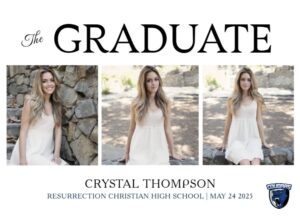 Resurrection Christian Graduation Announcements