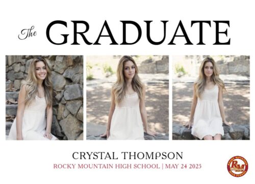 Rocky Mountain High School Graduation Announcement