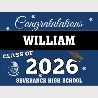 Severance High School graduation yard signs