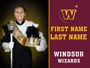 Windsor High School band yard sign